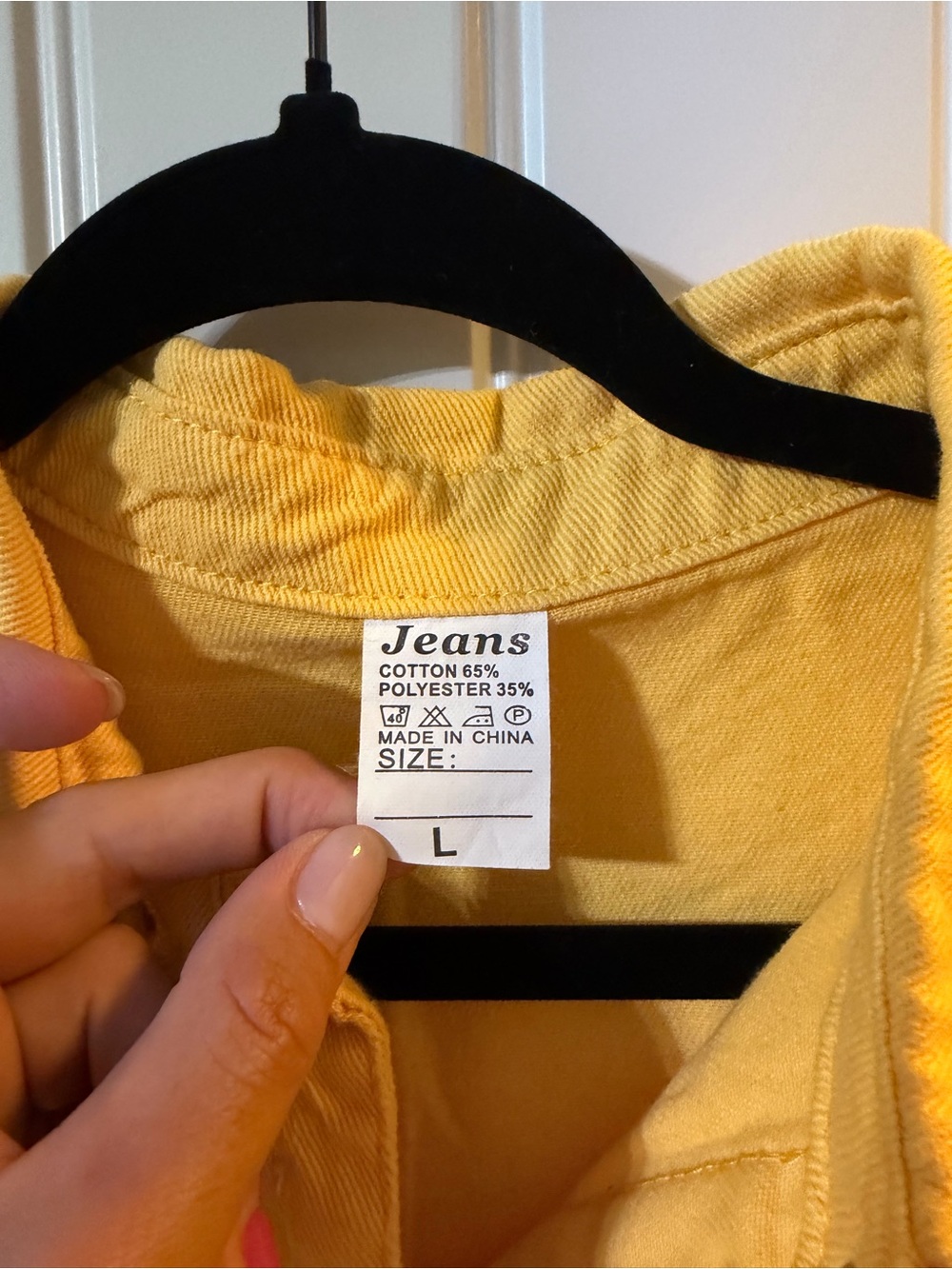Yellow Distressed Button-Up Jacket - Picture 4 of 5